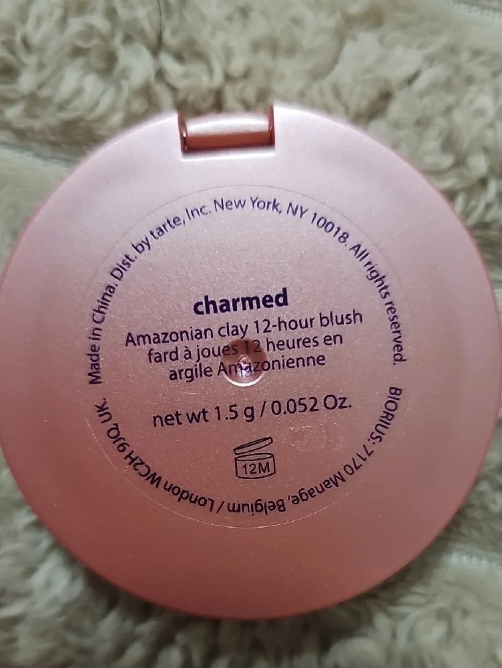 Tarte 12-Hour Amazonian Clay Blush NEW! 🌸 Shade: Charmed